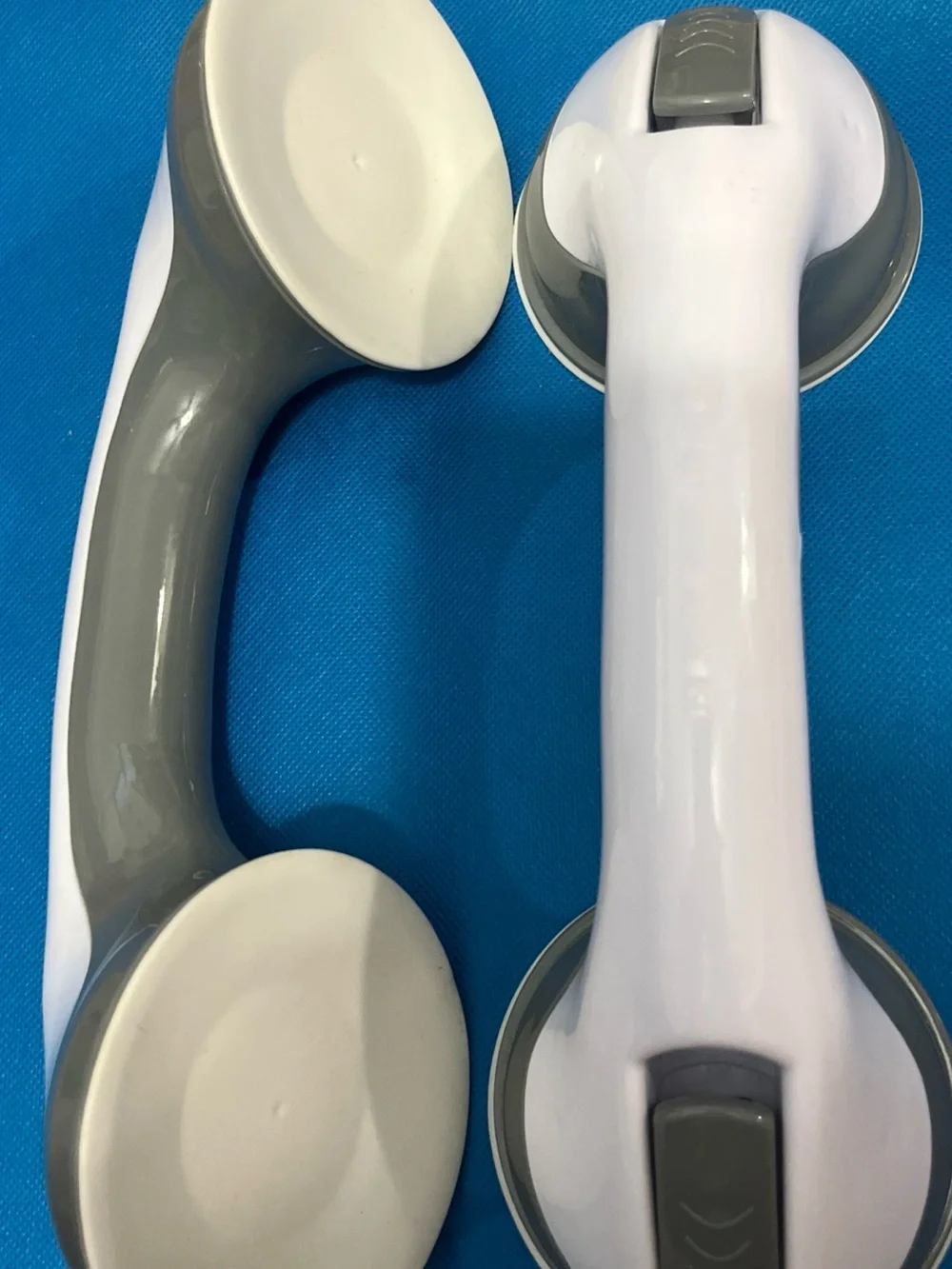 White and Gray Suction Grab Bars - Bathroom Safety Handle NWT